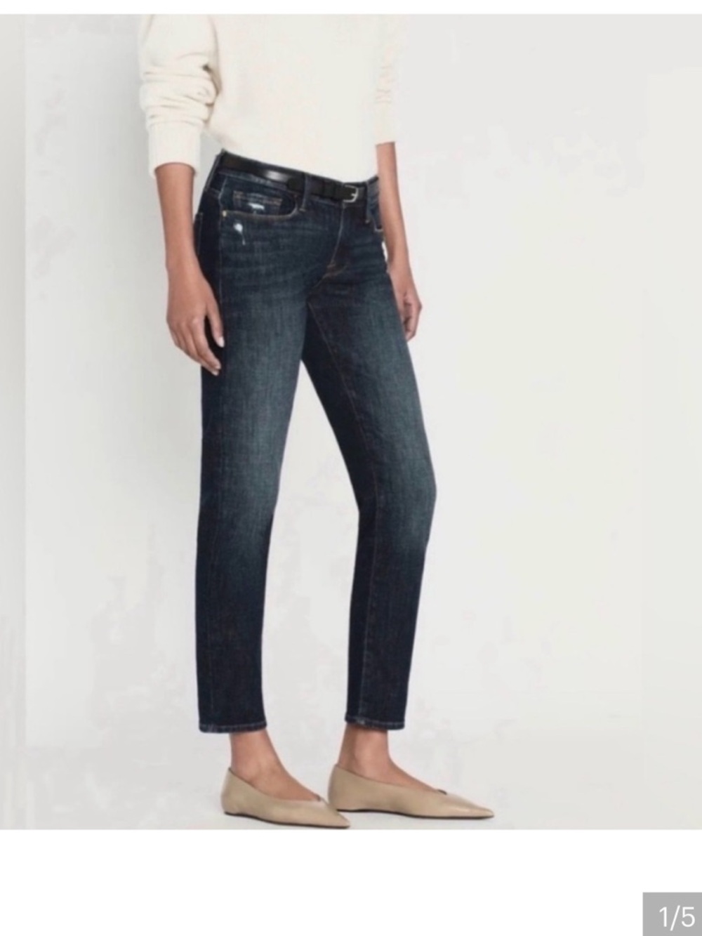 Frame Denim Le Garcon Crop Jean in Covant 26